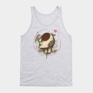 occultist metal creepy face Tank Top